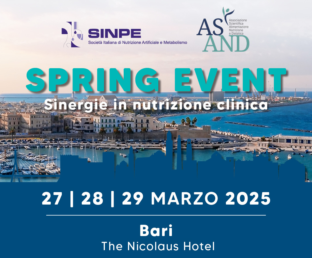 SAVE THE DATE: SPRING Event - Sinergie in nutrizione clinica, 27-29 marzo 2025