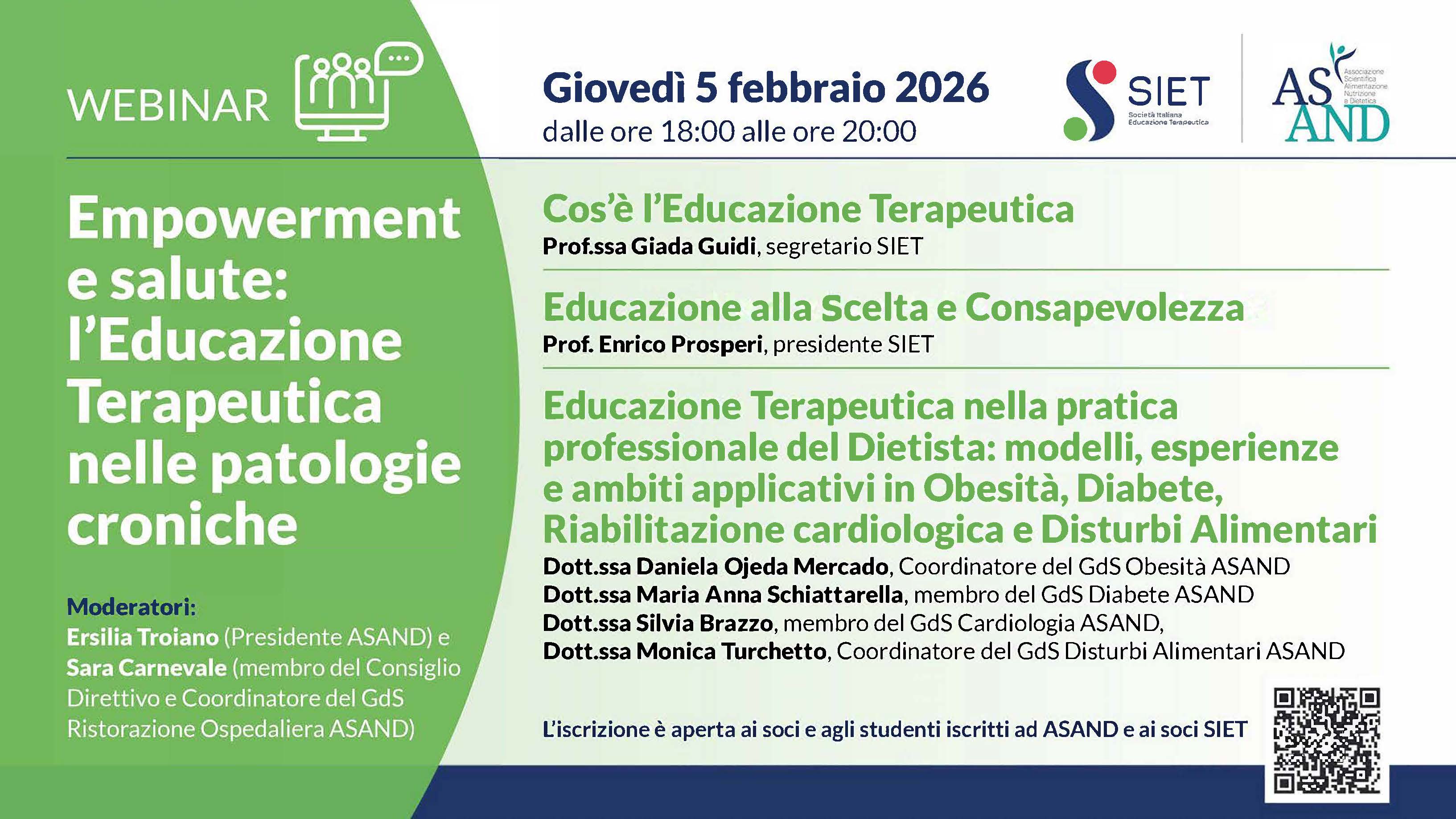 Webinar ASAND SIET 5 febbraio  