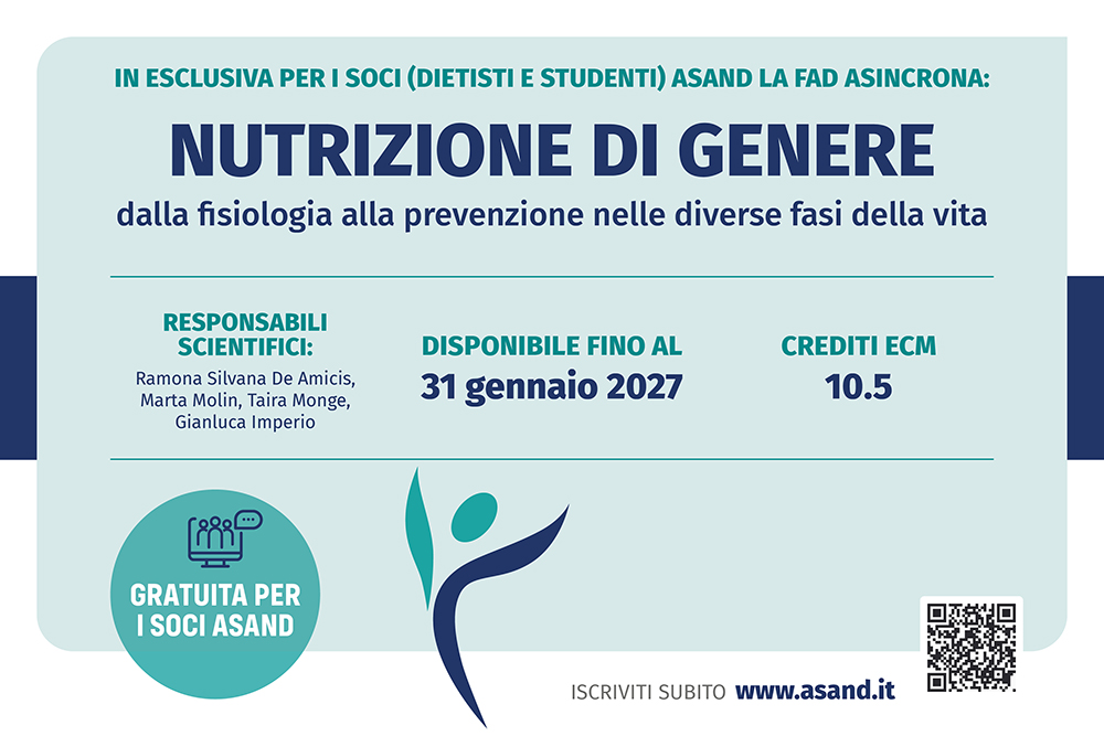 Nutrizione di genere: dalla fisiologia alla prevenzione nelle diverse fasi della vita